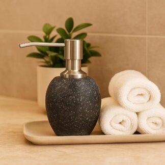 Natural River Stone Bathroom Soap Dispenser